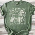Cocker Spaniel Linocut - Moss