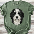 Sheepadoodle Studio Portrait - Moss