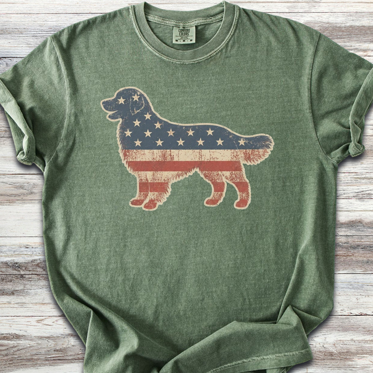 Golden Retriever Vintage USA - Moss