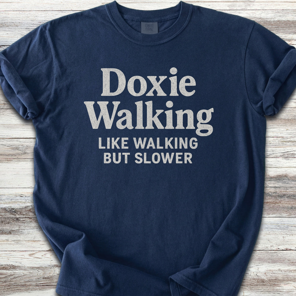 Dachshund Doxie Walking - Navy
