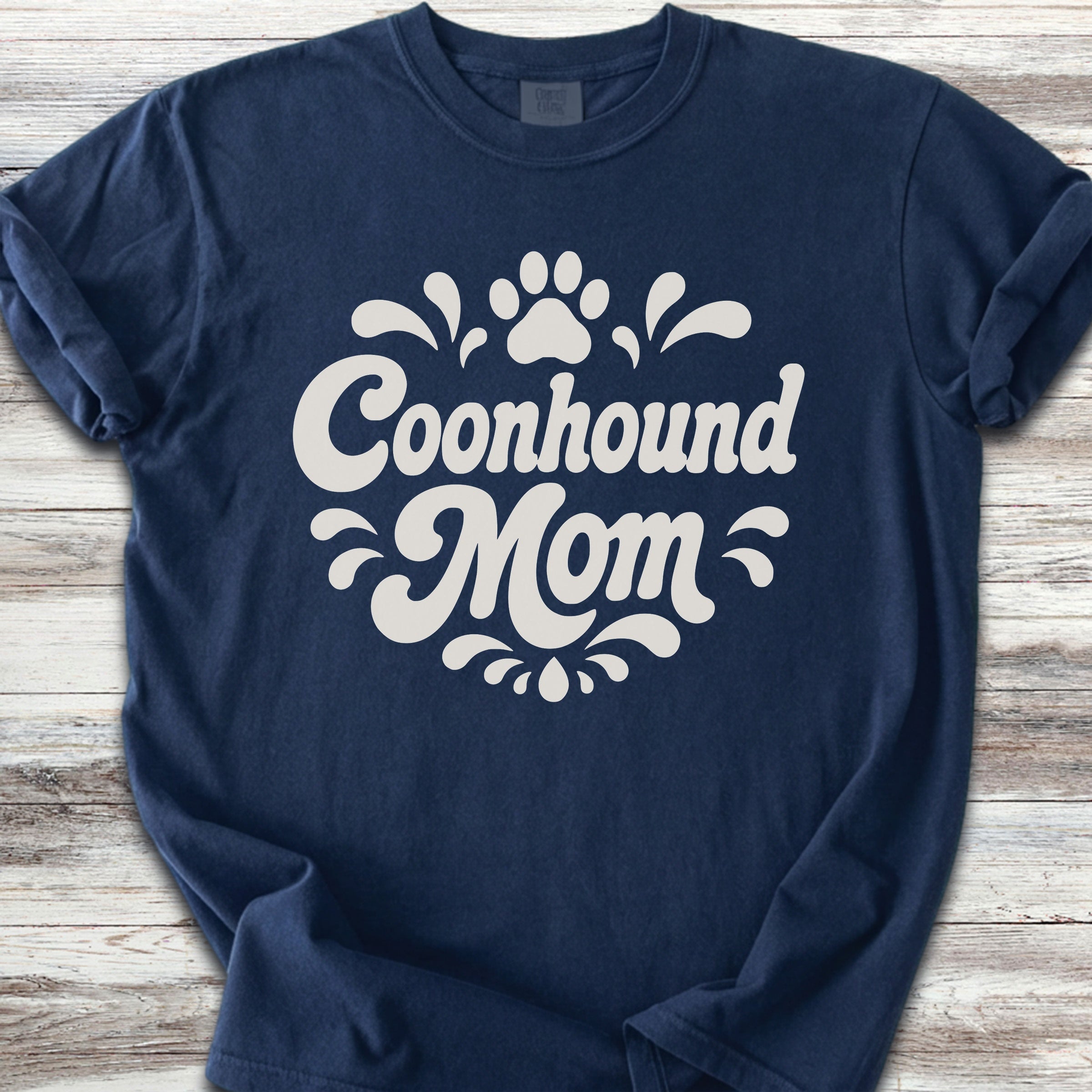 Coonhound Groovy Mom - Navy