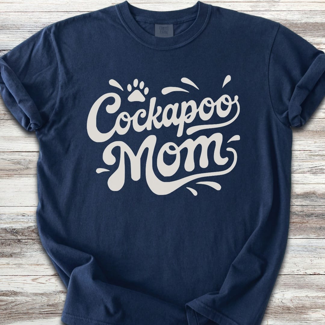 Cockapoo Groovy Mom - Navy