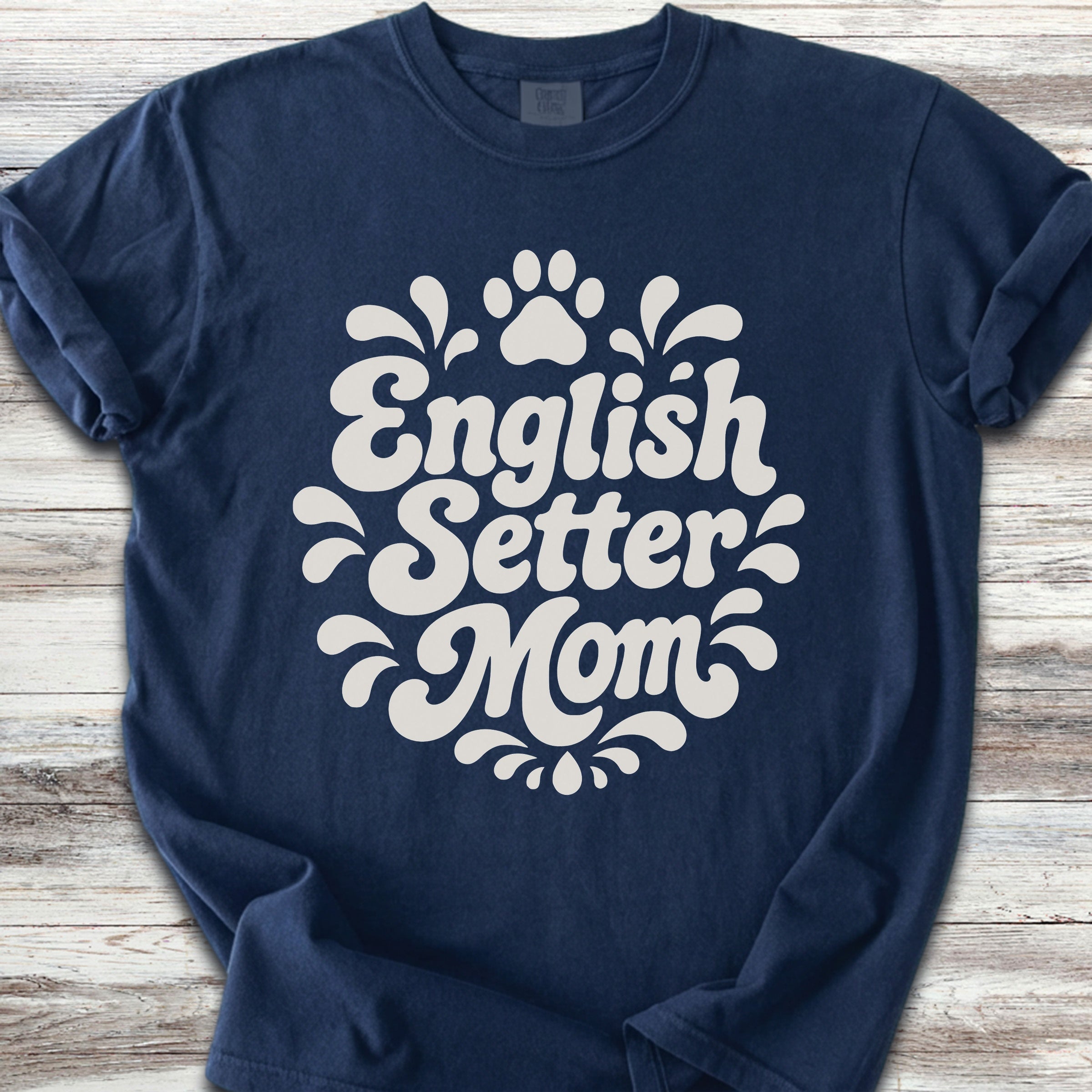 English Setter Groovy Mom - Navy