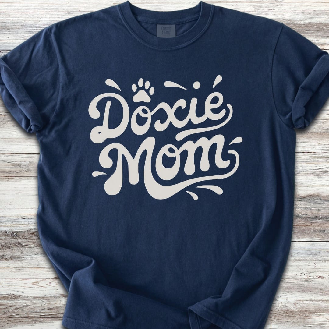 Dachshund Groovy Mom - Navy