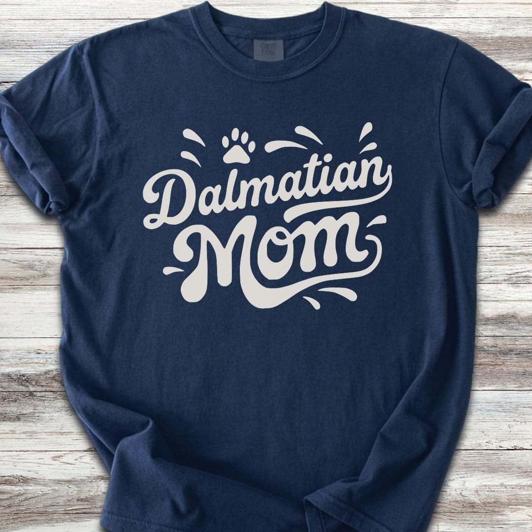 Dalmatian Groovy Mom - Navy