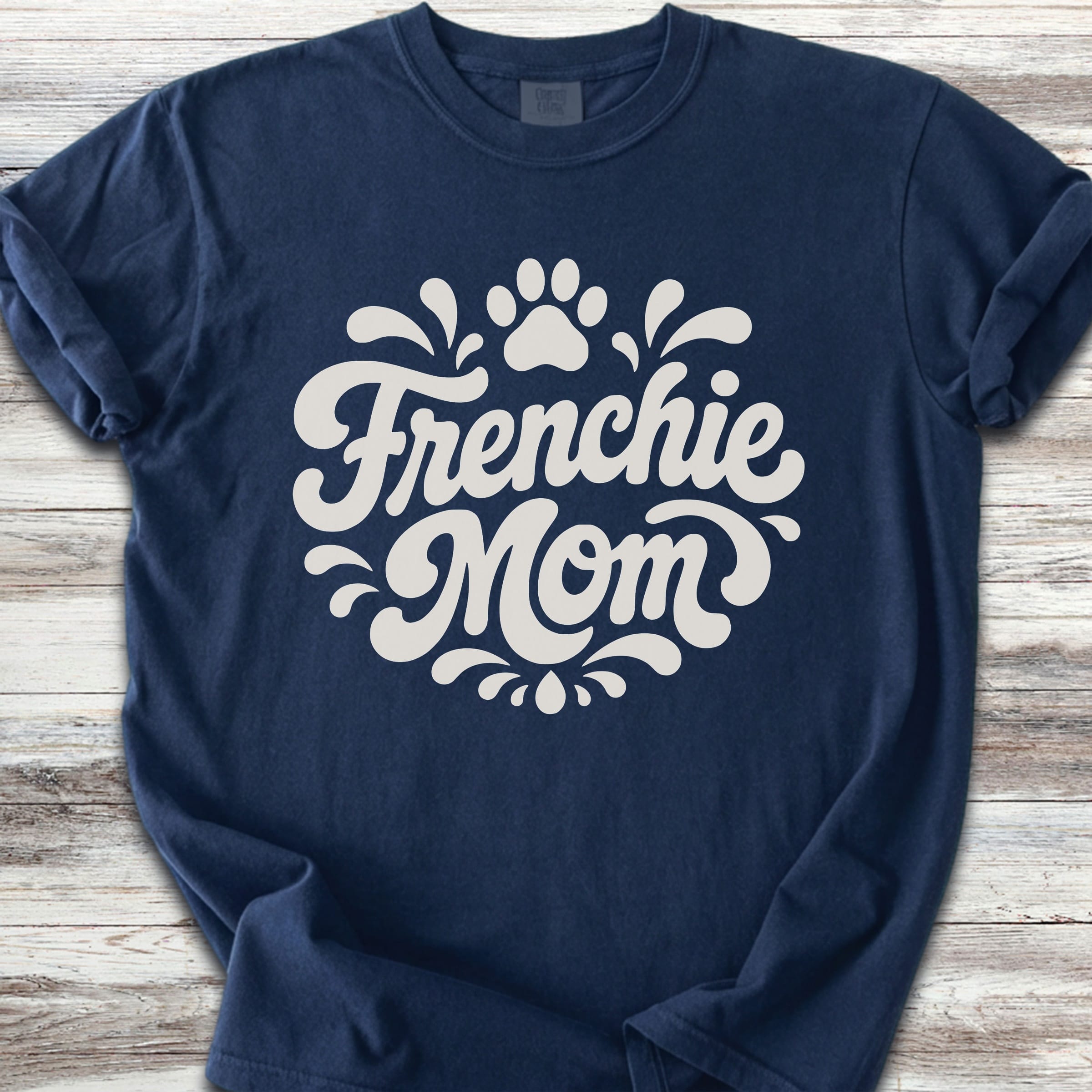 French Bulldog Groovy Mom - Navy