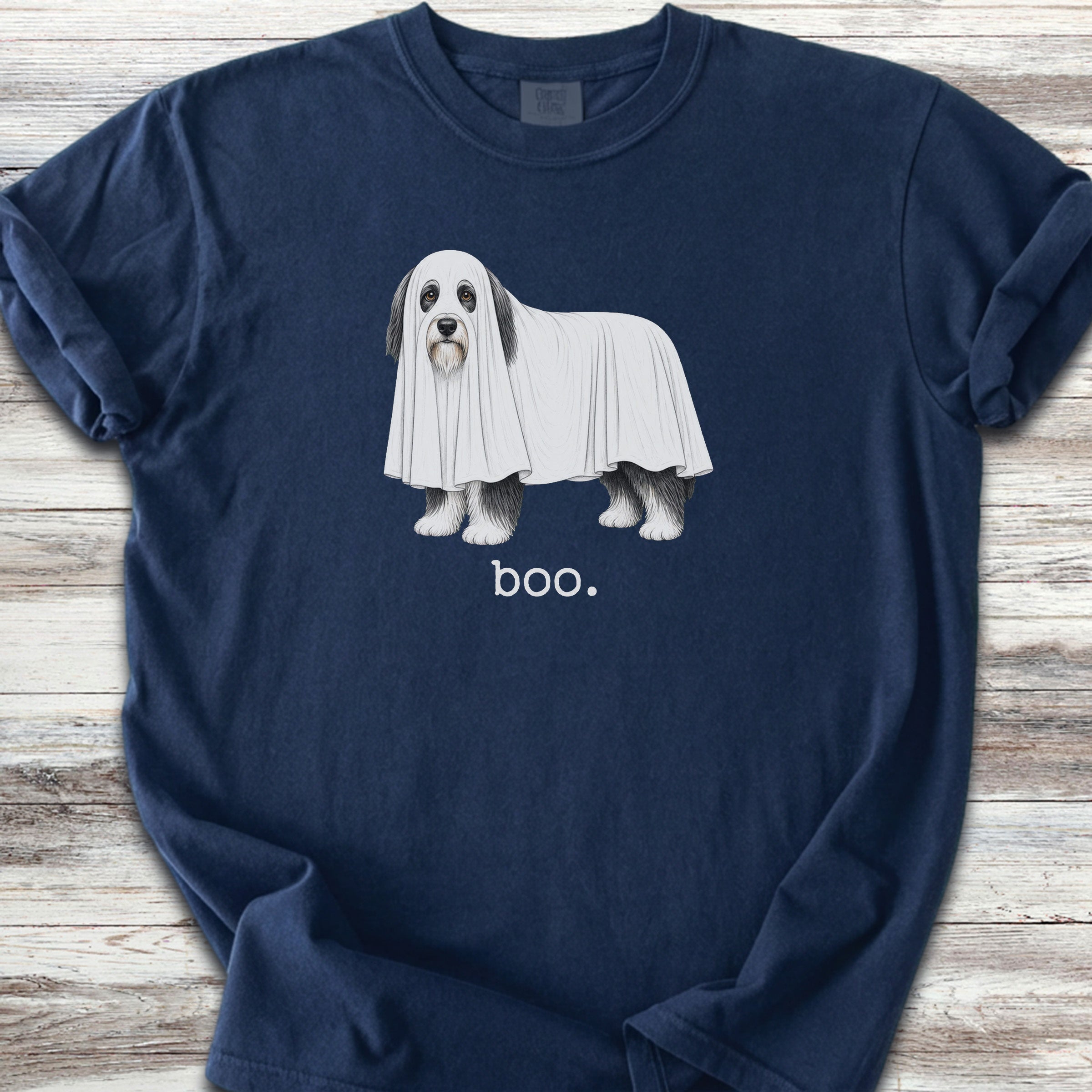 Bearded Collie Boo - Navy