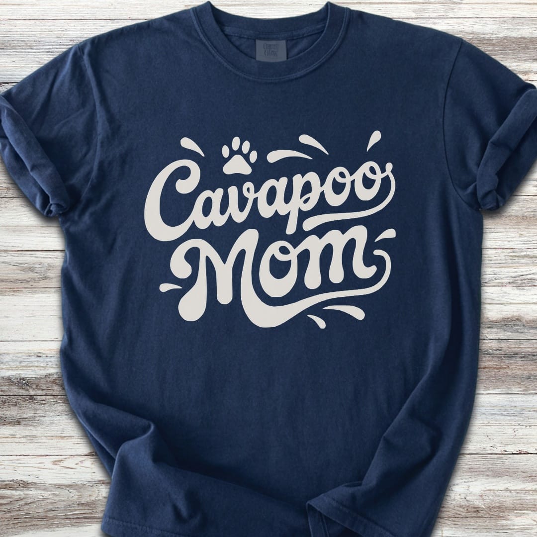 Cavapoo Groovy Mom - Navy