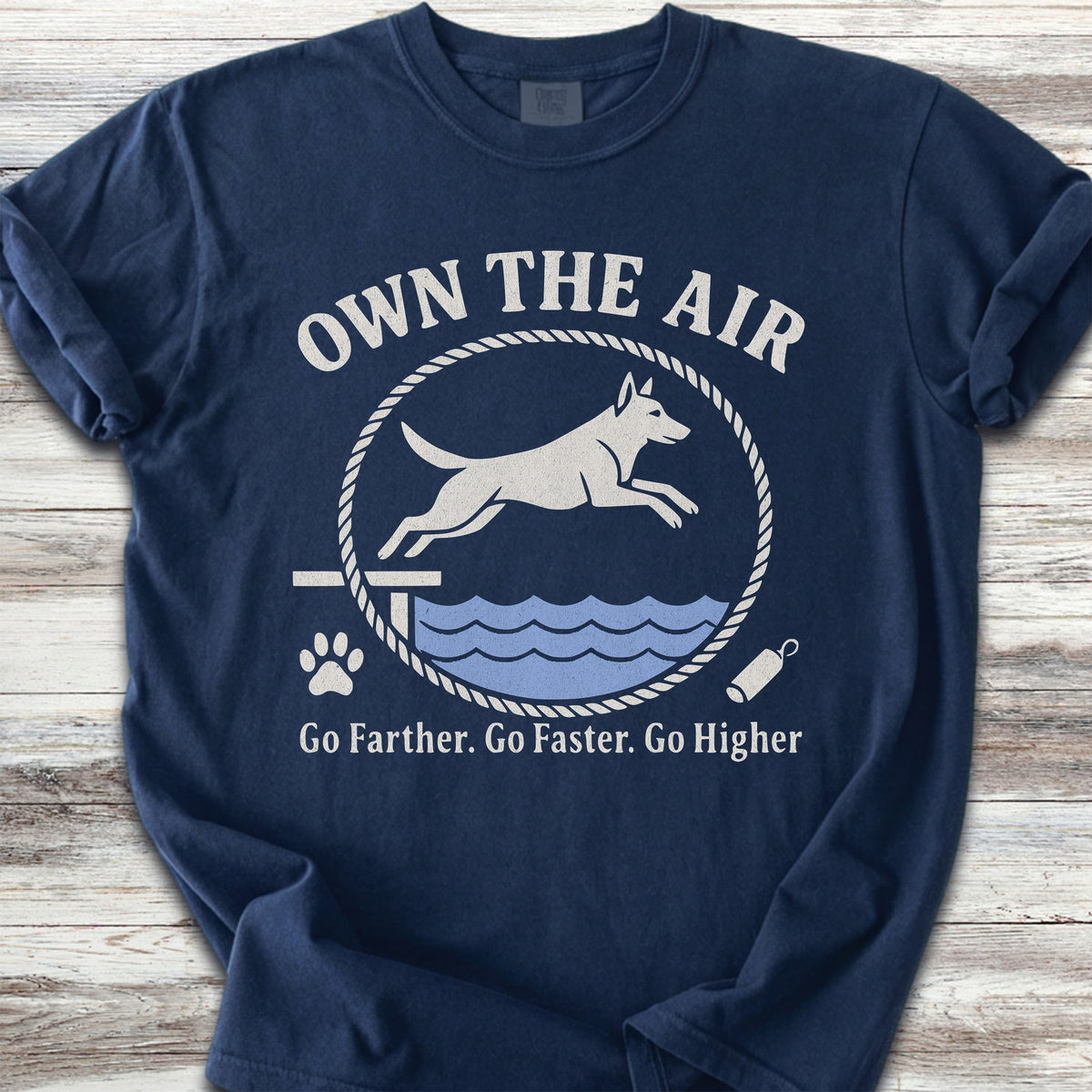 Belgian Malinois Own The Air - Navy