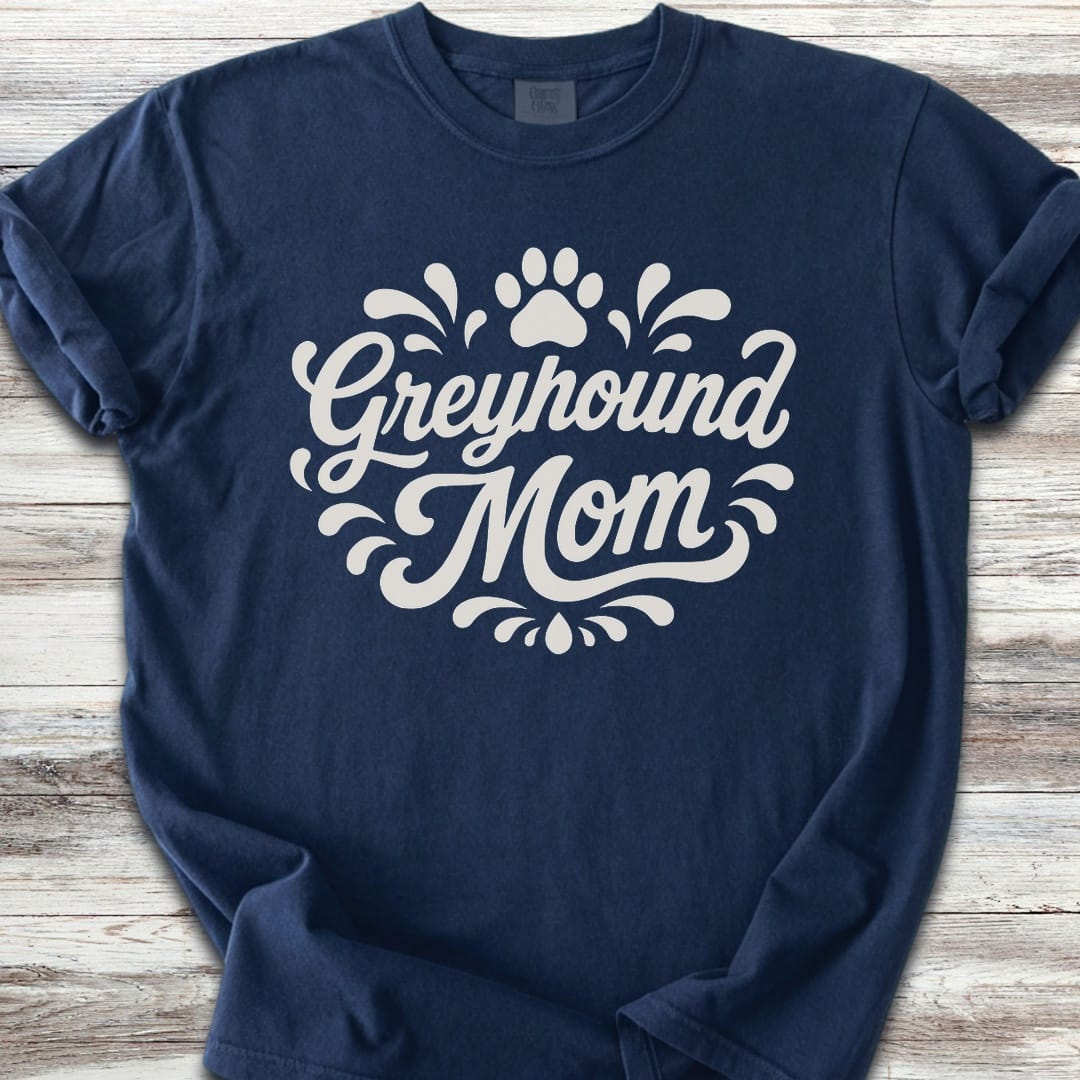 Greyhound Groovy Mom - Navy