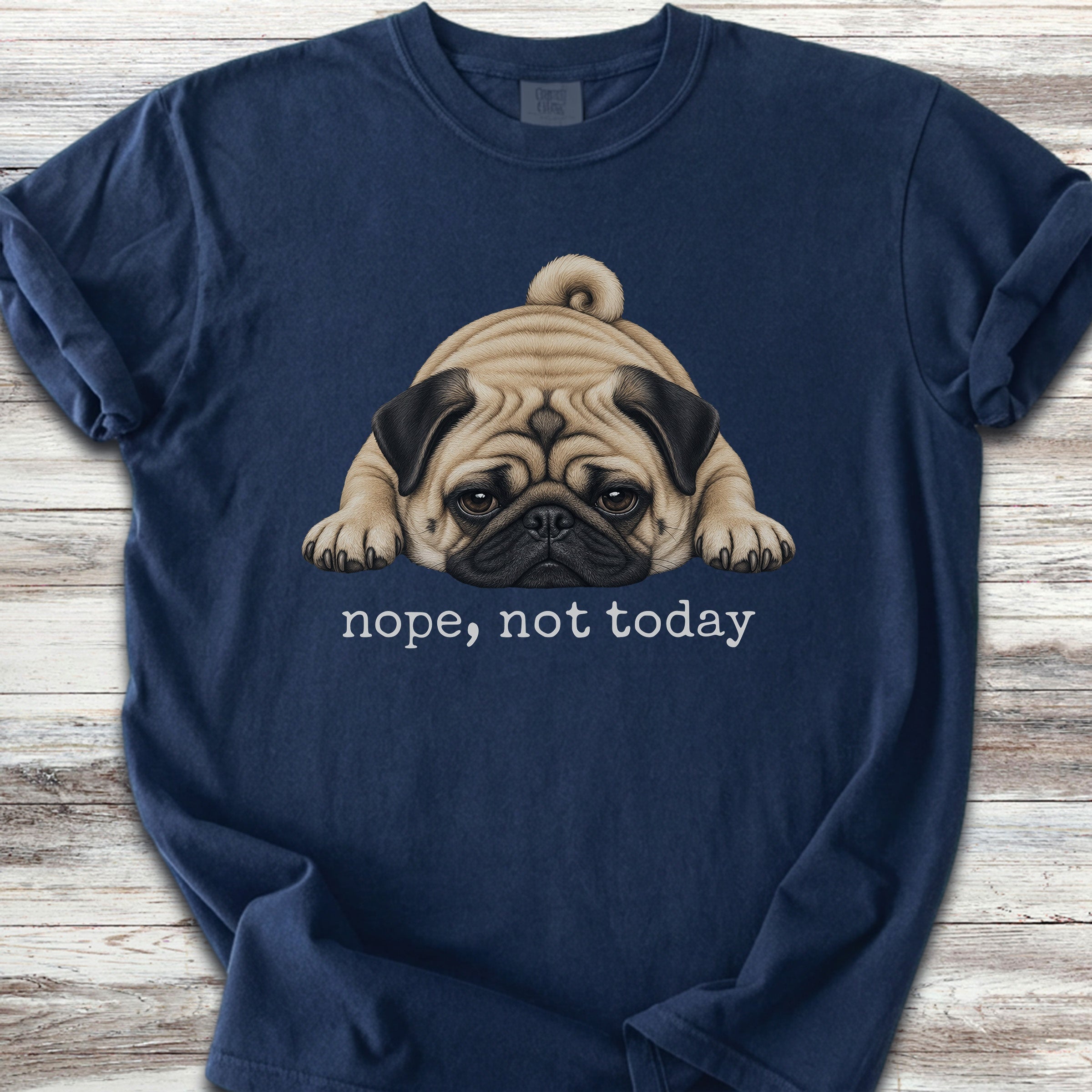 Pug Nope - Navy