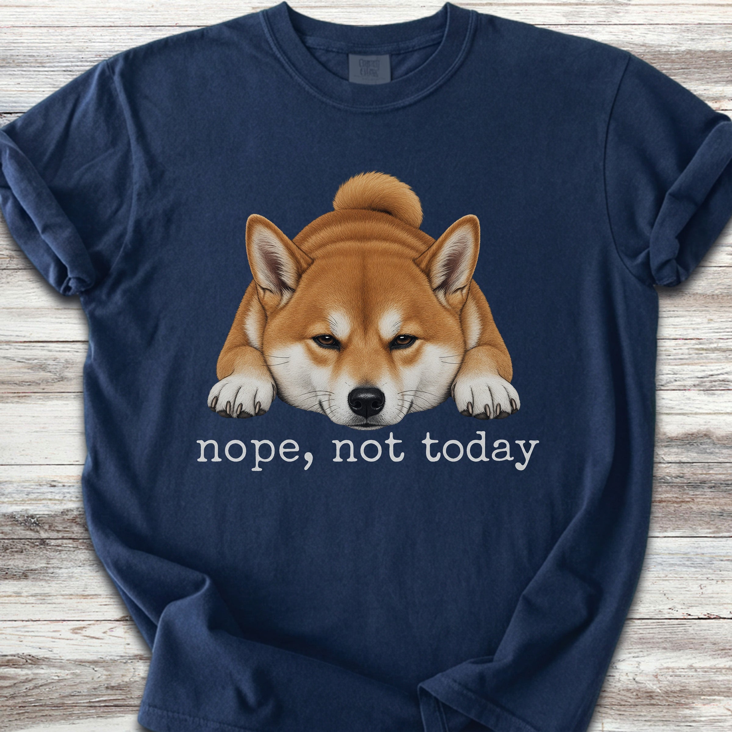 Shiba Inu Nope - Navy