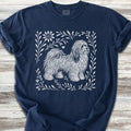 Havanese Linocut - Navy