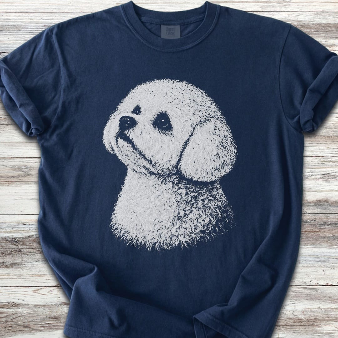 Bichon Frise Loyalty - Navy