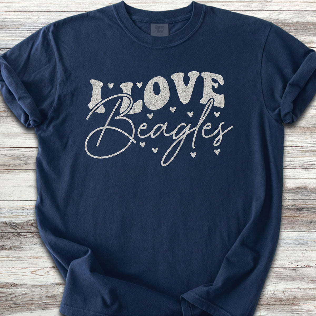 Beagle I Love Beagles - Navy
