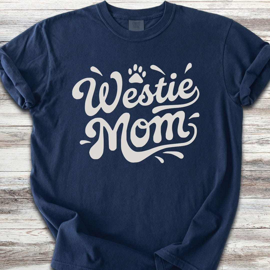 West Highland Groovy Mom - Navy