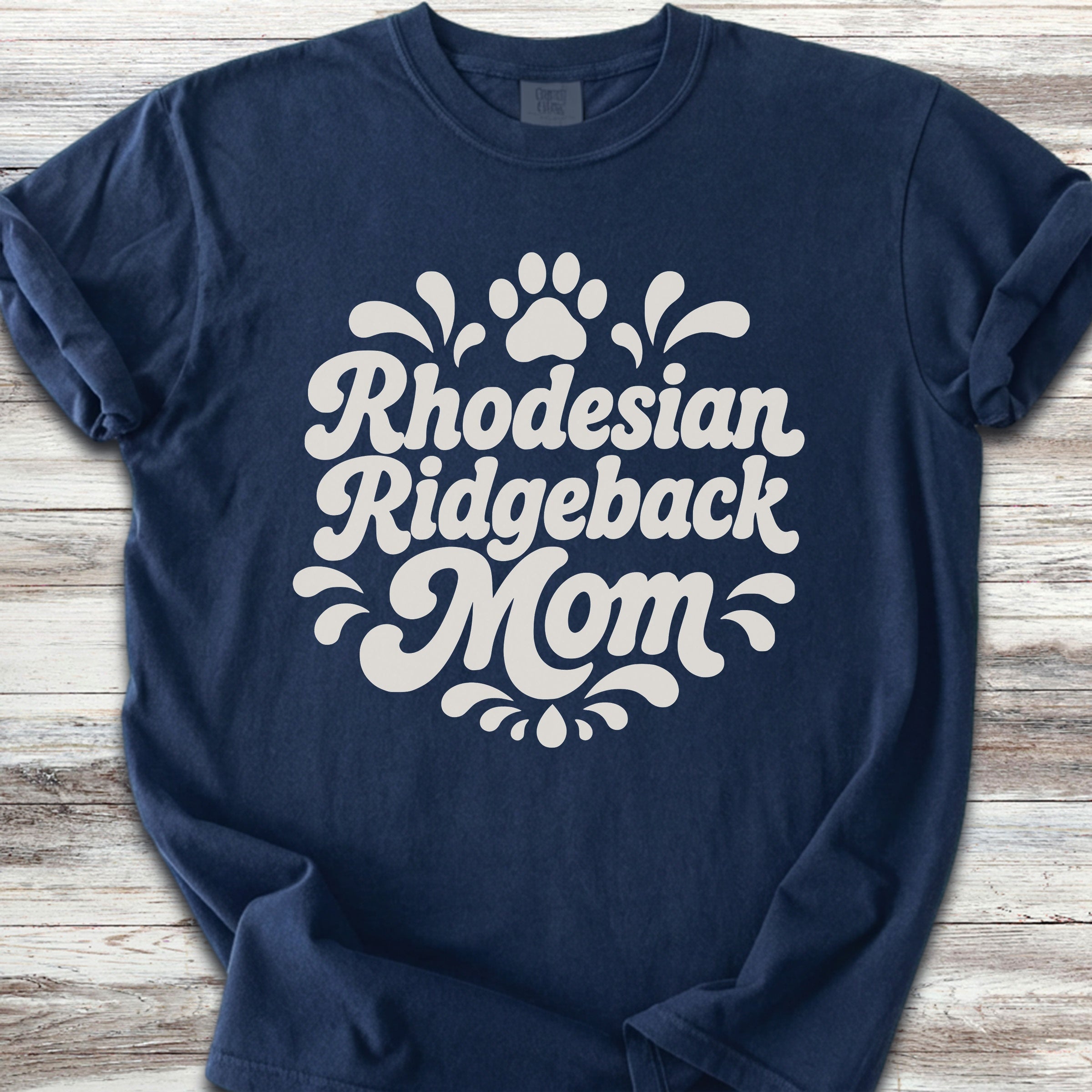 Rhodesian Ridgeback Groovy Mom - Navy
