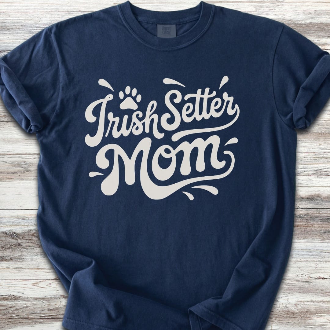 Irish Setter Groovy Mom - Navy