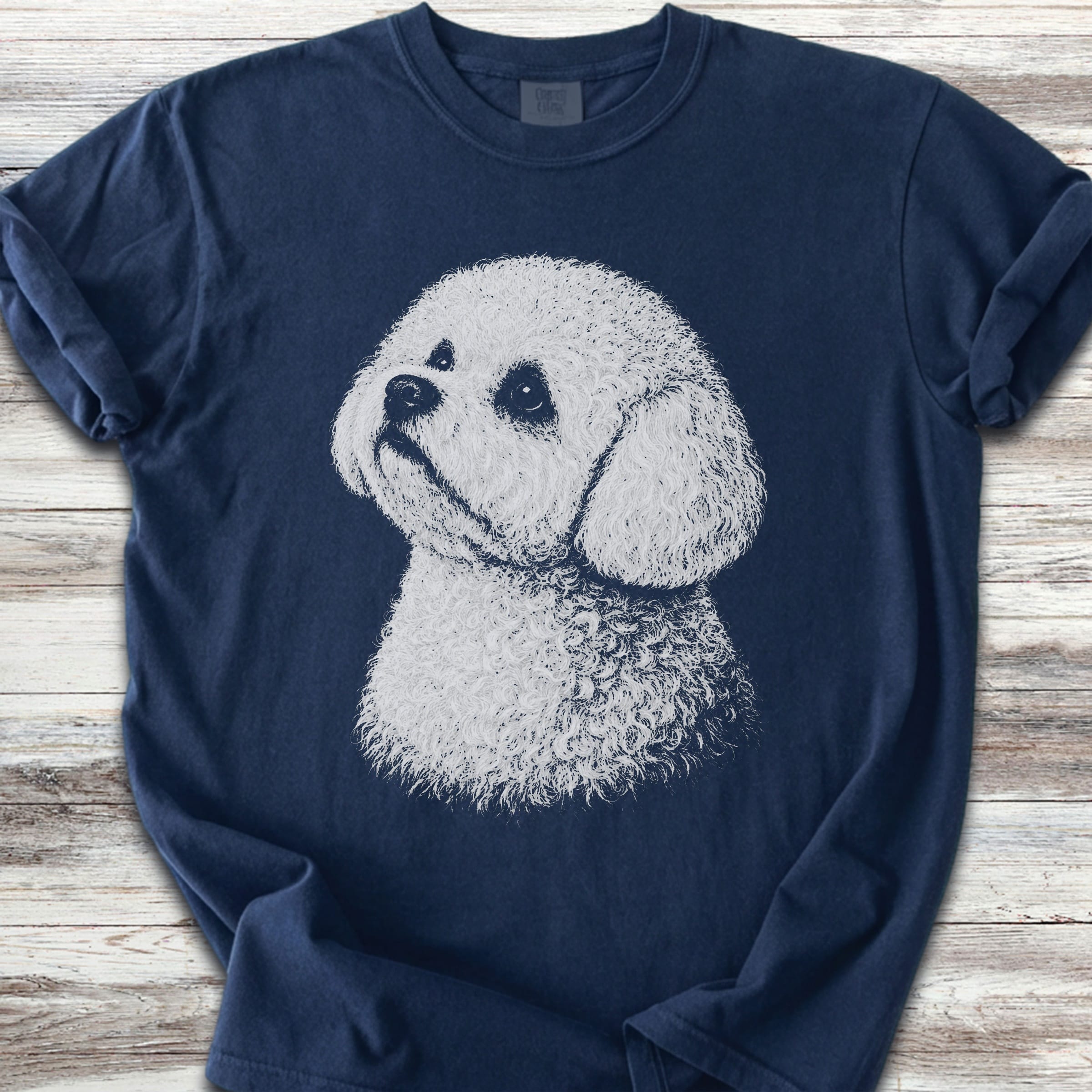 Bichon Frise Loyalty - Navy