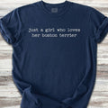 Boston Terrier Girl - Navy