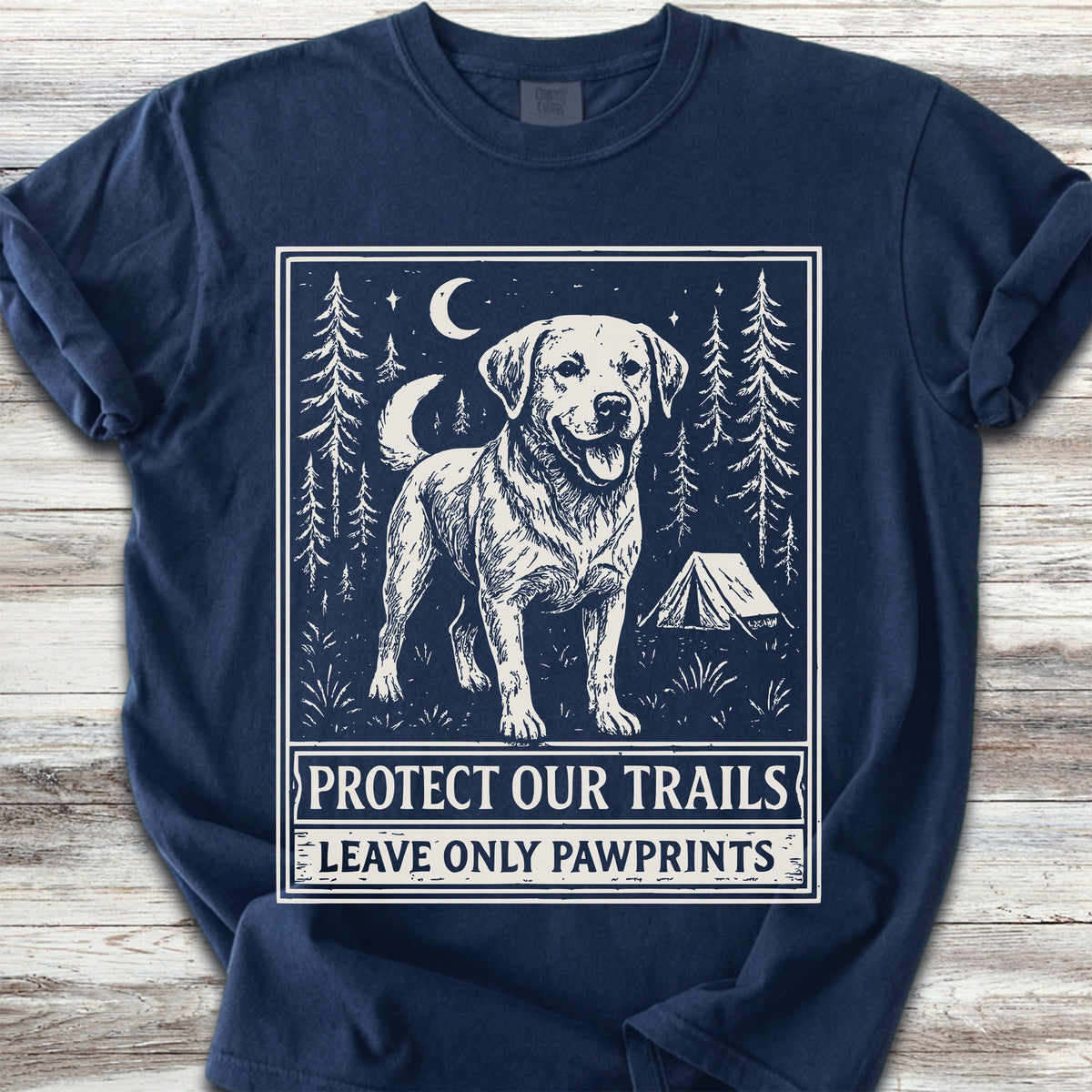 Labrador Retriever Protect Trails - Navy