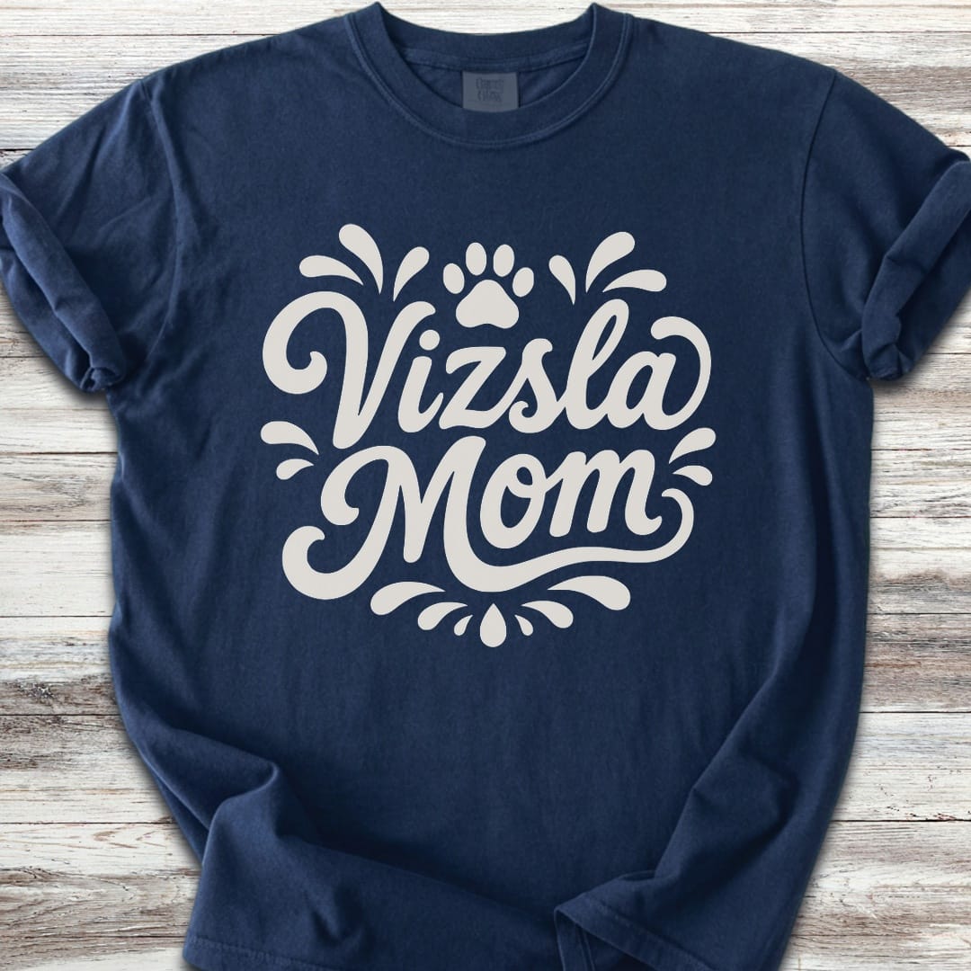 Vizsla Groovy Mom - Navy