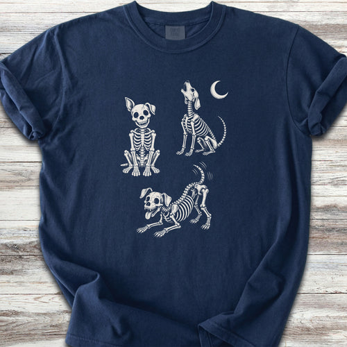 Skelly Dog - Navy