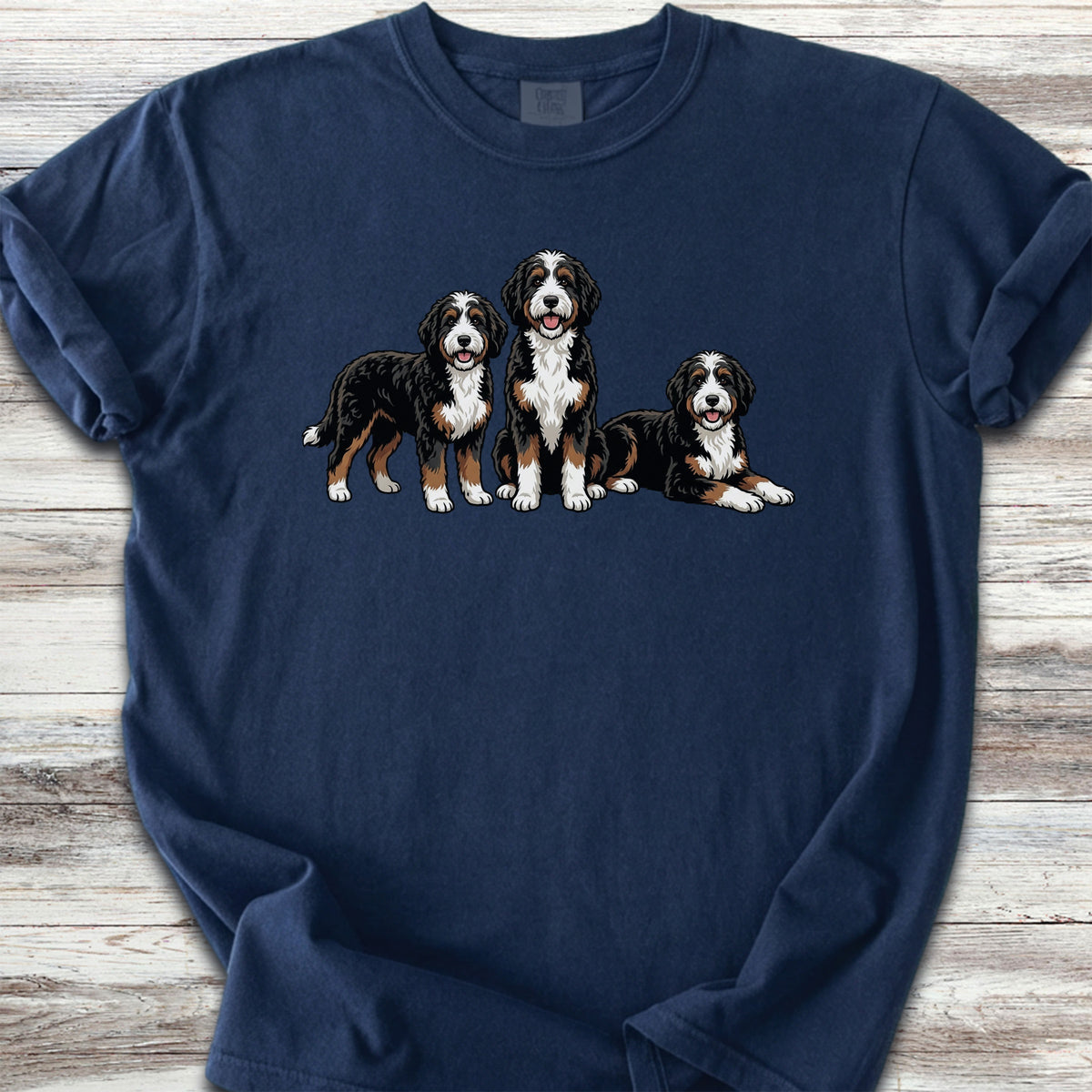 Bernedoodle Trio - Navy