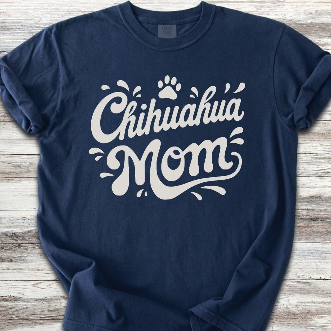 Chihuahua Groovy Mom - Navy