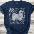 Maltese Linocut - Navy