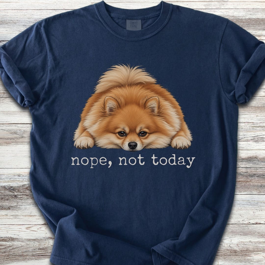 Pomeranian Nope - Navy
