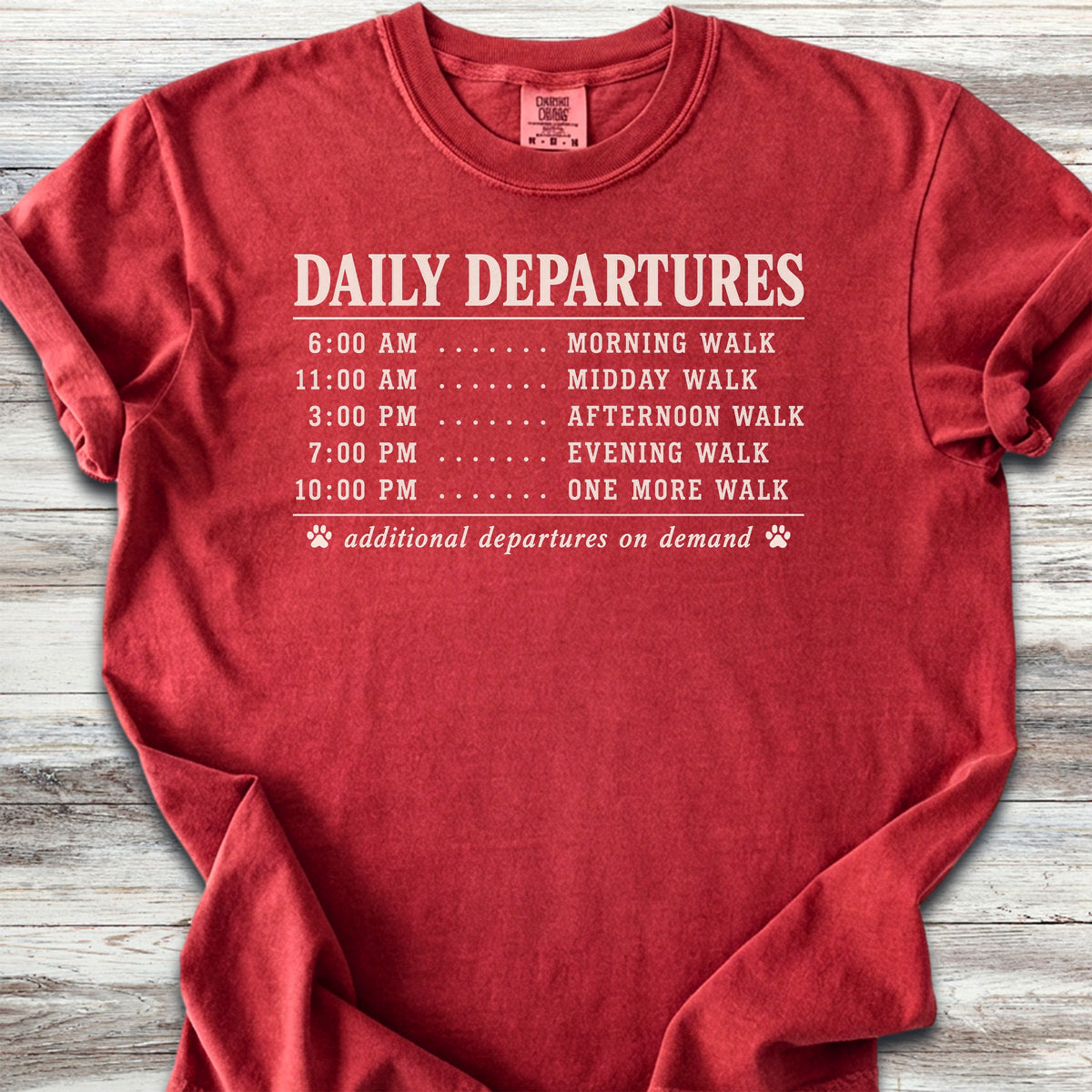 Daily Departures - Red