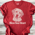 Labrador Retriever Yellow Bless Your Heart - Red
