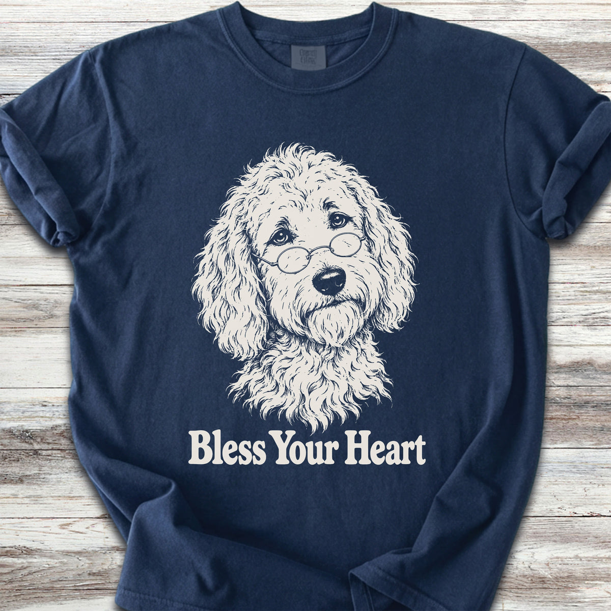 Goldendoodle Bless Your Heart - True Navy
