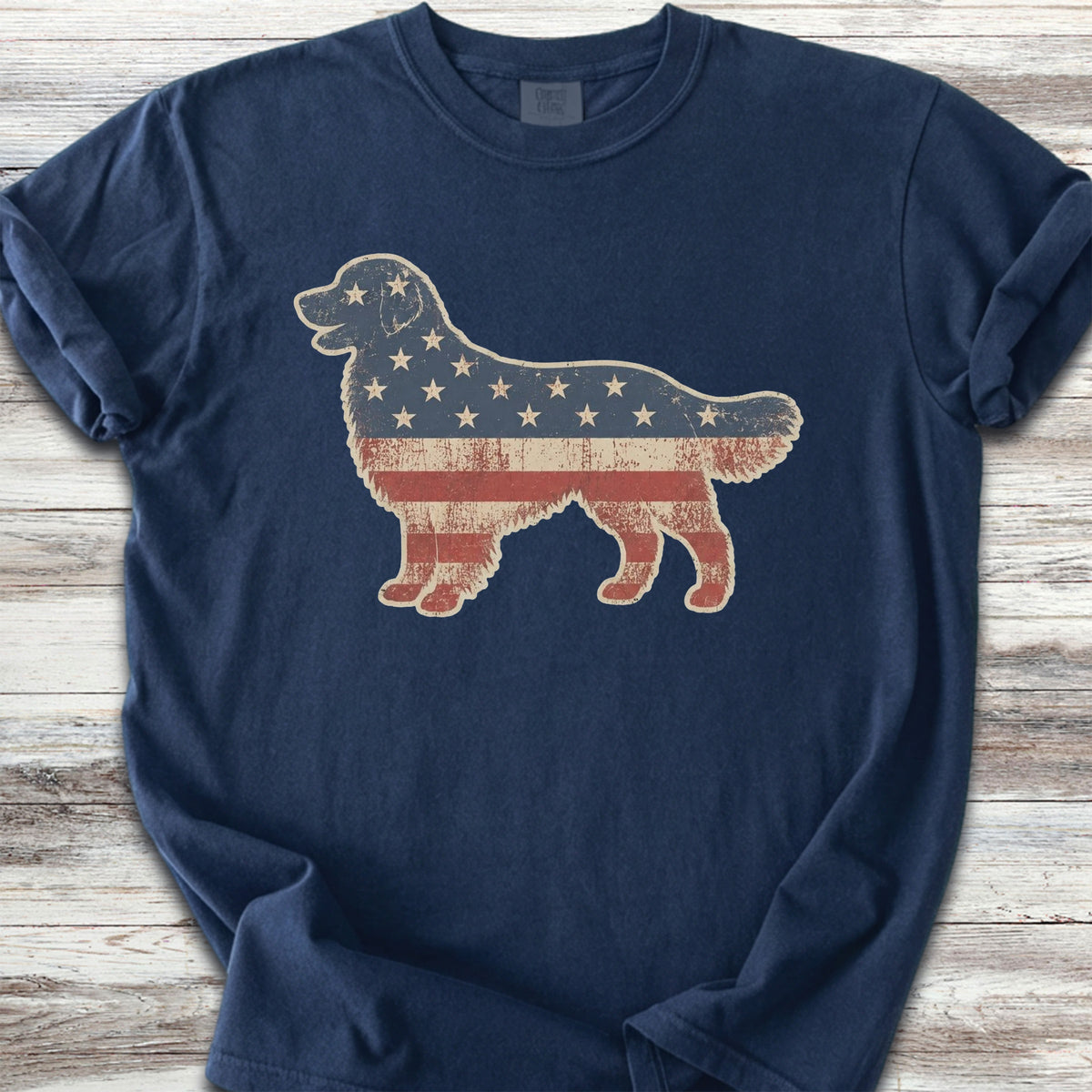 Golden Retriever Vintage USA - True Navy