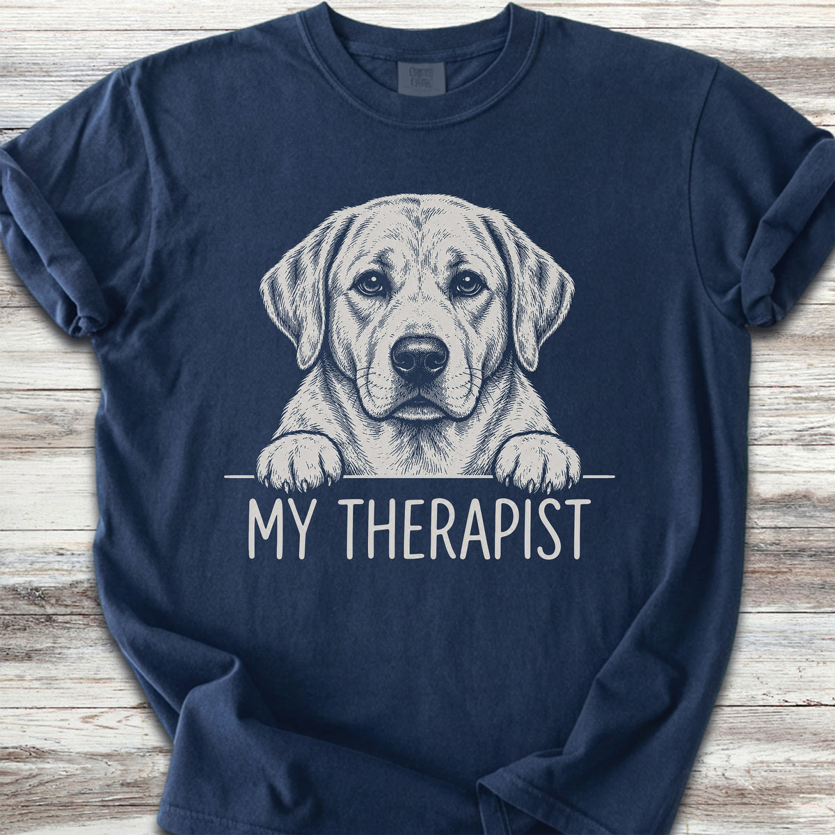 Labrador Retriever Yellow Therapist - True Navy