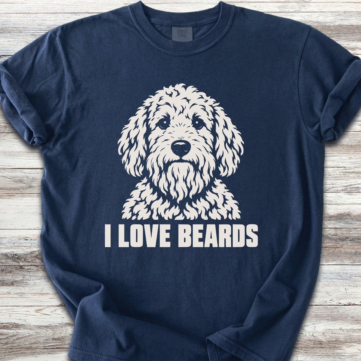 Doodle I Love Beards - True Navy