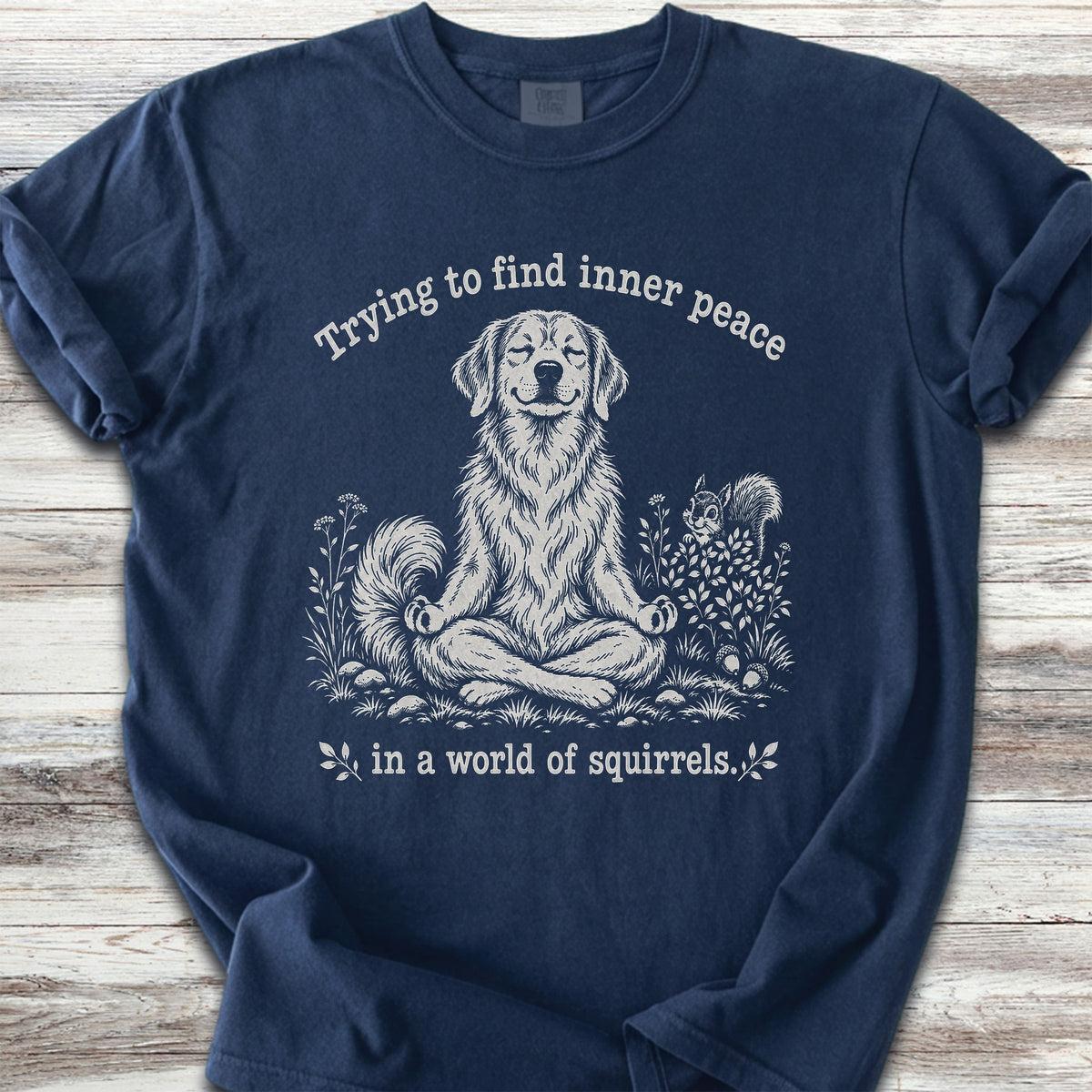 Golden Retriever Inner Peace - True Navy