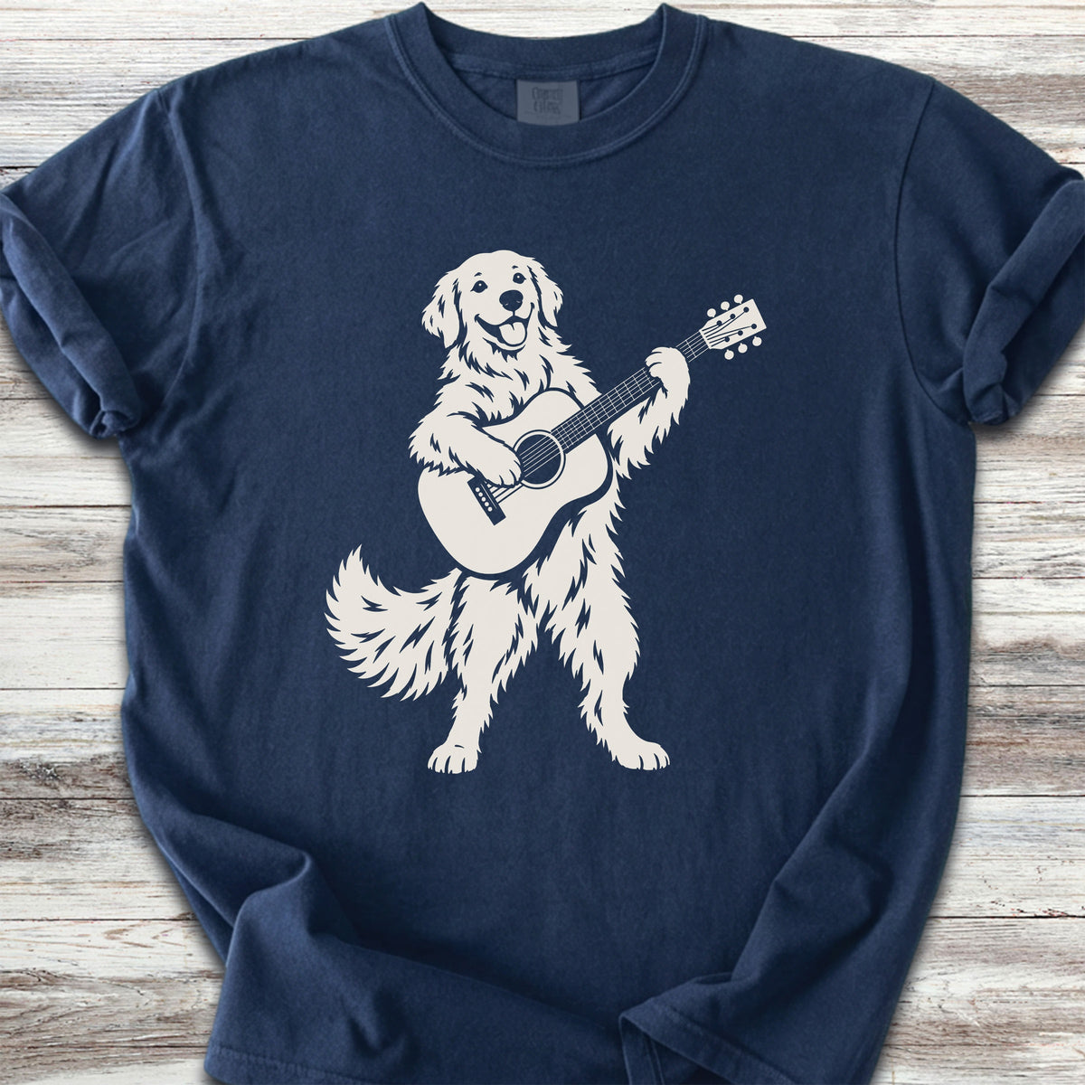 Golden Retriever Guitar - True Navy