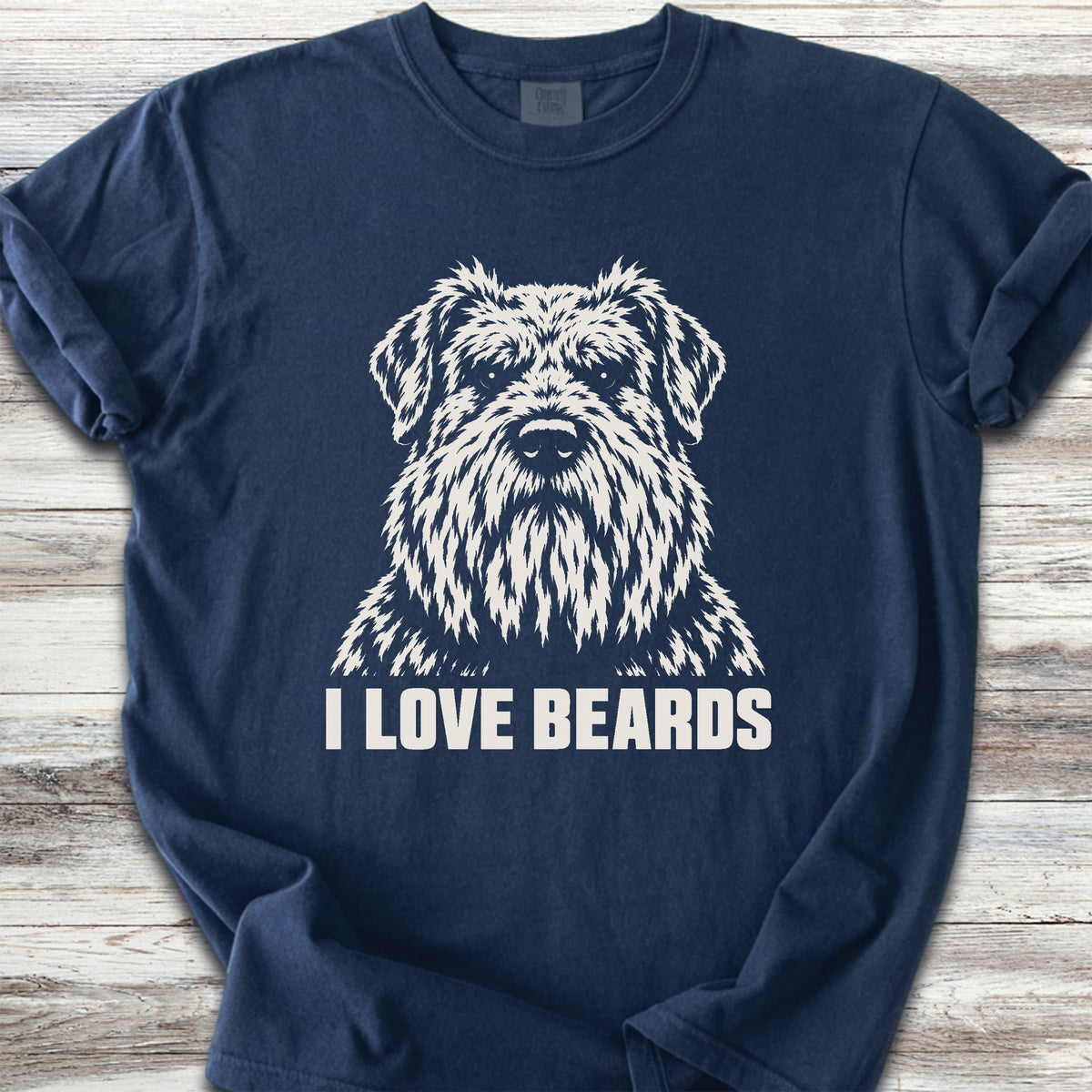 Bouvier I Love Beards - True Navy