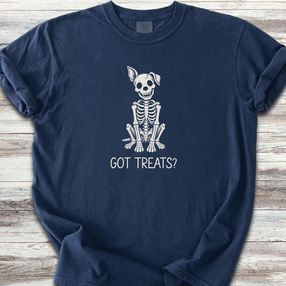Skelly Dog Got Treats - True Navy