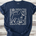 Schnauzer Dark Linocut - True Navy