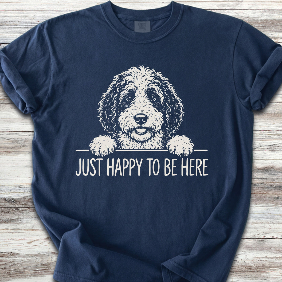 Sheepadoodle Happy - True Navy