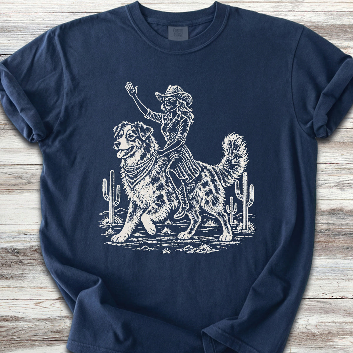 Australian Shepherd Cowgirl - True Navy