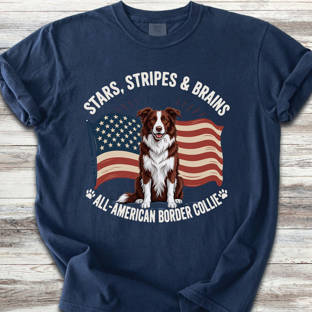 Border Collie Red All American - True Navy