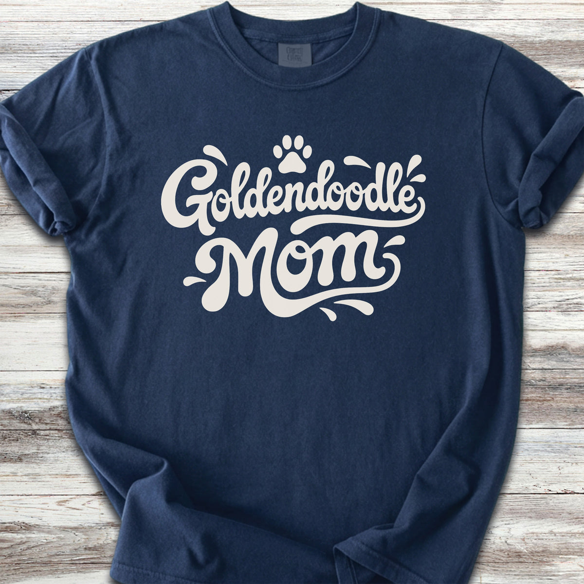 Goldendoodle Groovy Mom - True Navy