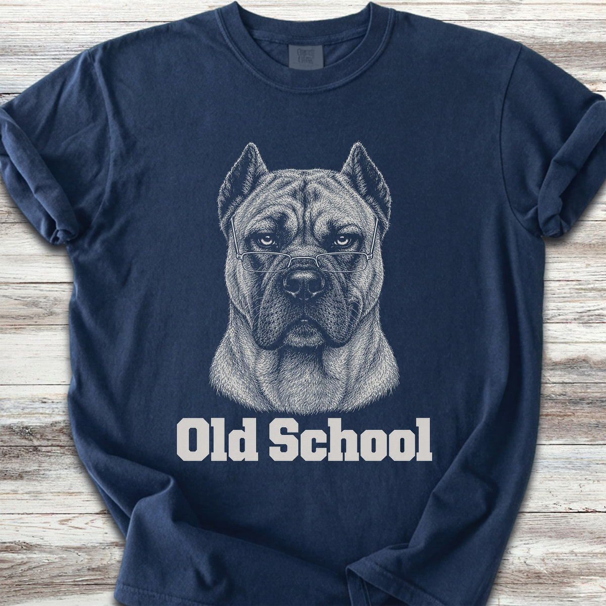 Cane Corso Fawn Old School - True Navy