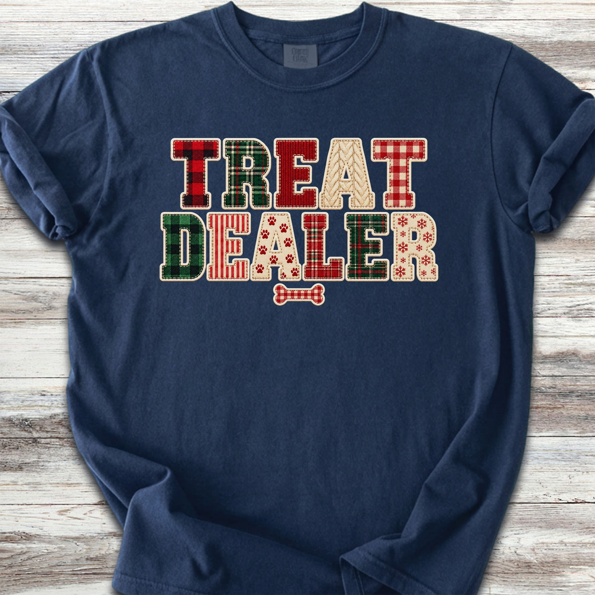 Treat Dealer Holiday Faux Patchwork - True Navy