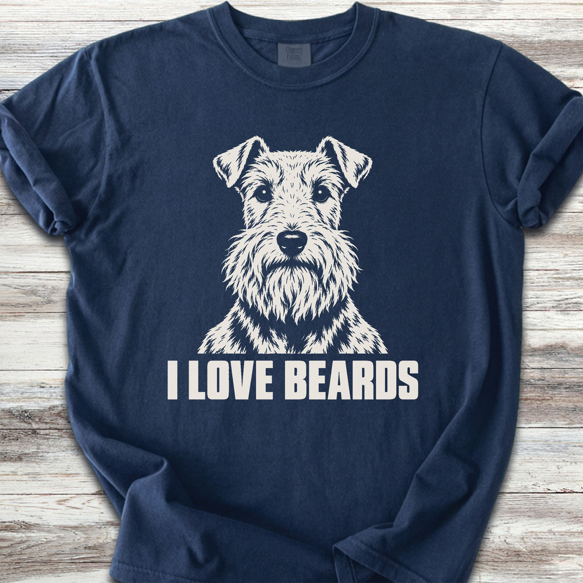 Lakeland Terrier I Love Beards - True Navy