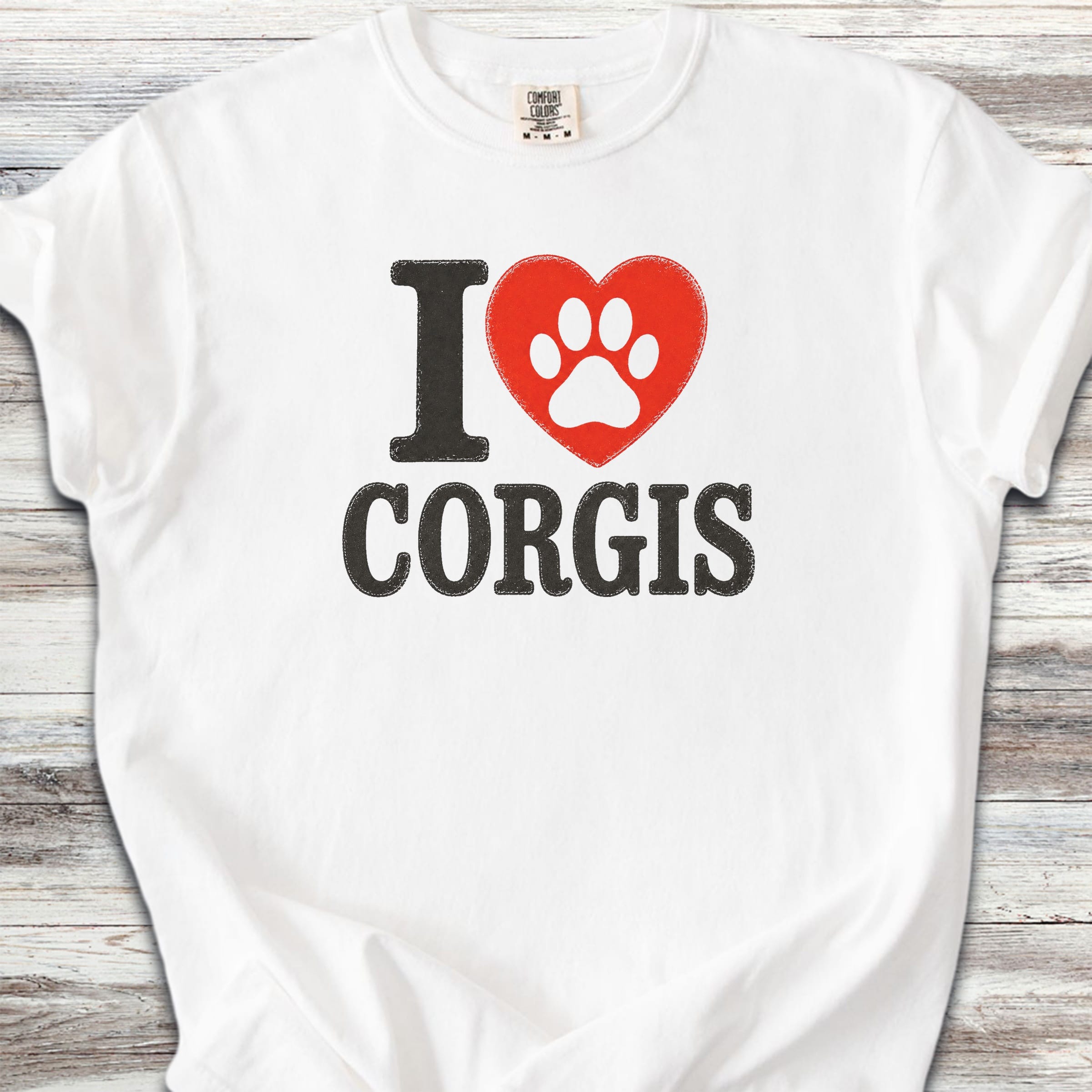 Corgi I Heart - White
